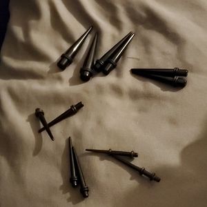 Gauge earrings 6 pair set